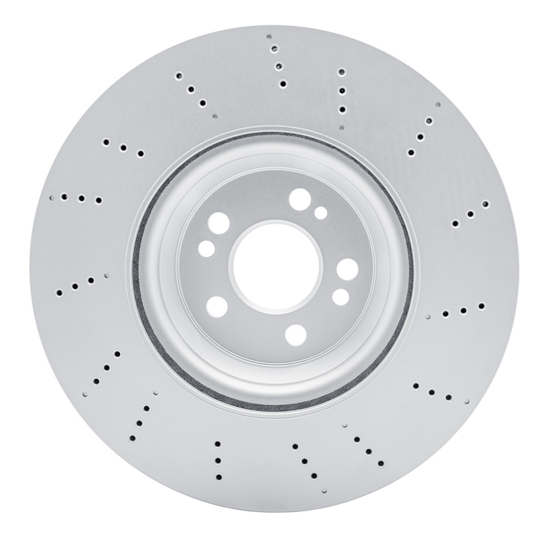 Mercedes-Benz GLE350 Brake Rotor (1) - Front - R1 Concepts - Drilled Carbon Alloy GeoMET - `20-`23